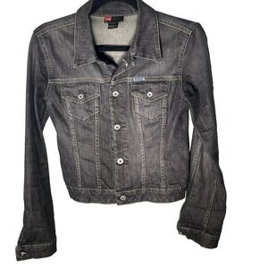 DIESEL Jean Jacket Gray Denim Size Small